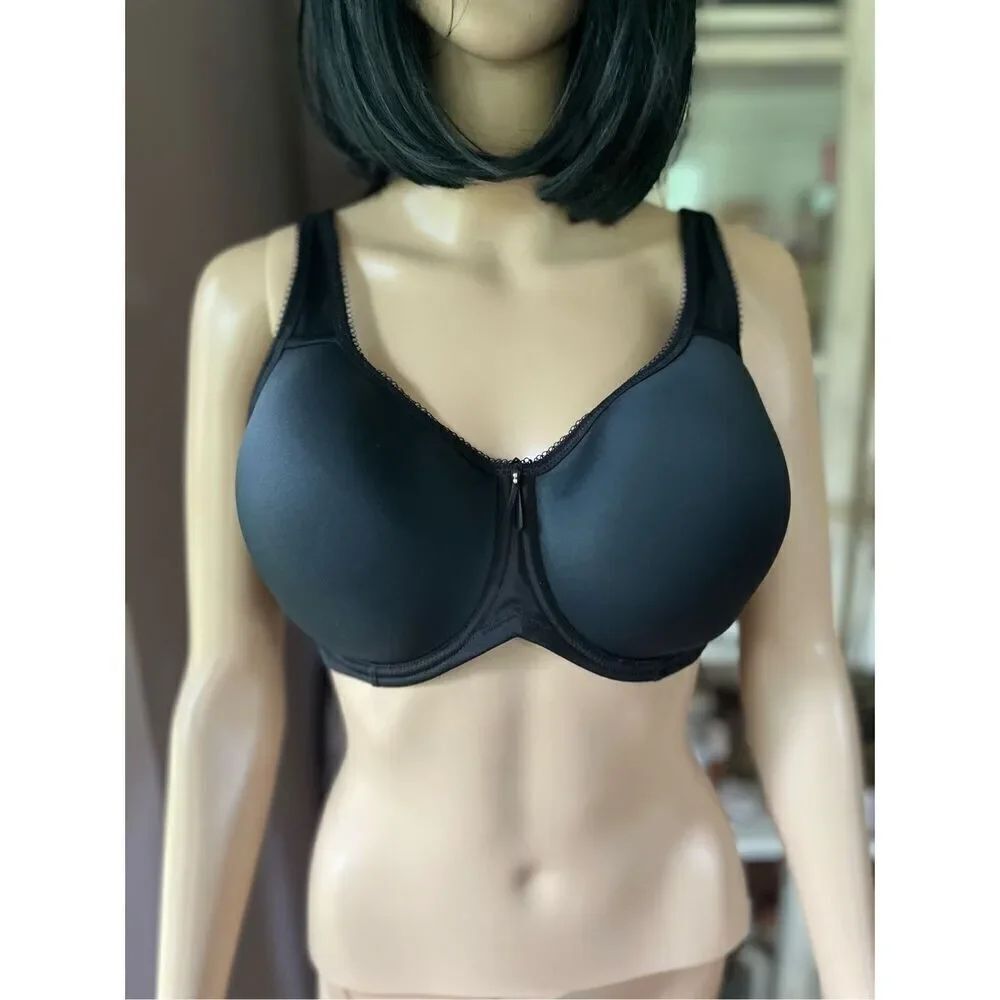 Wacoal Black Basic Beauty Spacer Underwire T-Shirt Bra sz 40D EUC